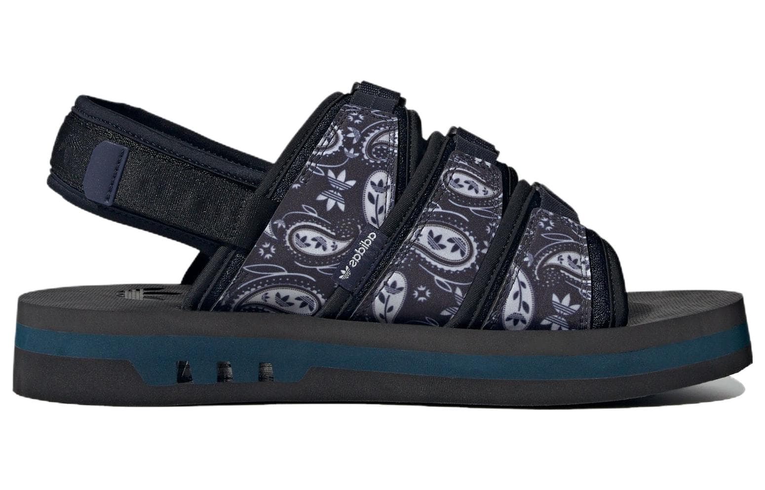Adidas Originals AdiSTRP Sandals 'Black Grey Blue' 4