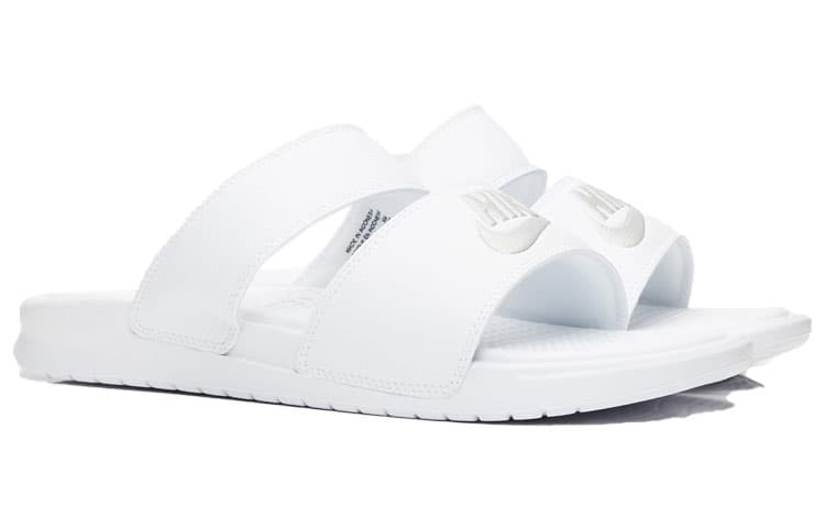 Nike Benassi Duo Ultra White Metallic Silver Women's 3