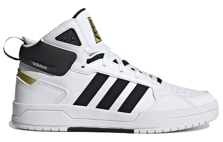 100DB Adidas Neo Mid 'White Black' 3