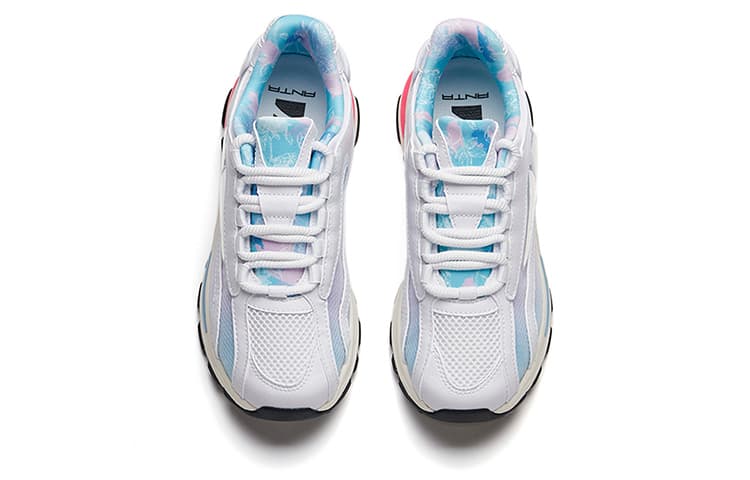ANTA Chunky Sneakers Women's Low Top ANTA White/Light Purple/Ammonia Blue 5