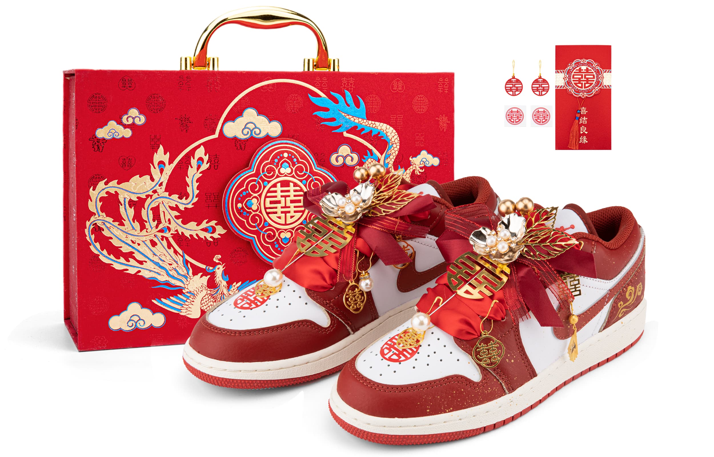 Jordan Air Jordan 1 Low Top Vintage Basketball Shoes Unisex, Gold And Red