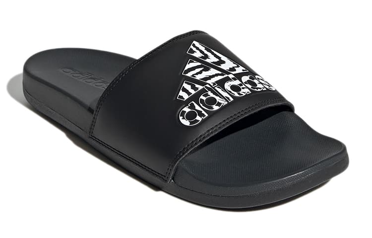 Adidas Adilette Comfort Slide 'Black Zebra' Women's 6