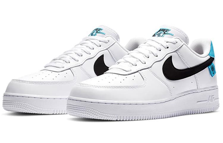 Nike Air Force 1 Low Worldwide White Blue Fury Black 6