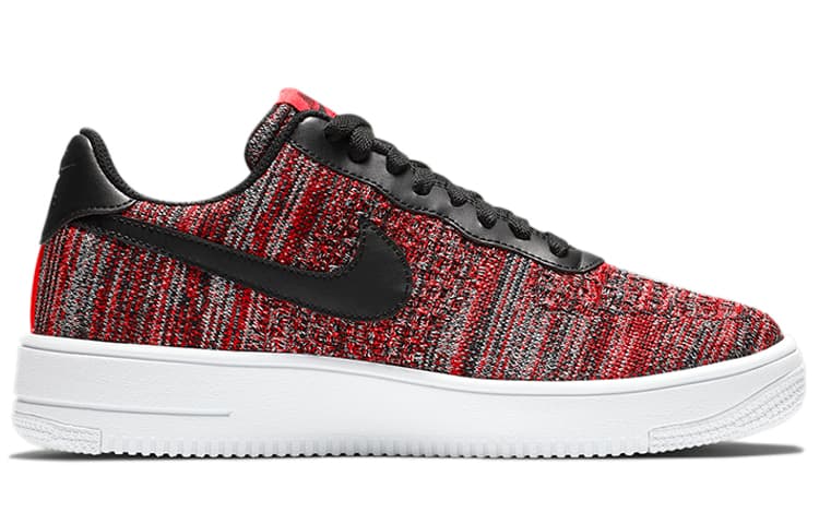 Nike Air Force 1 Flyknit 2.0 University Red Black 4