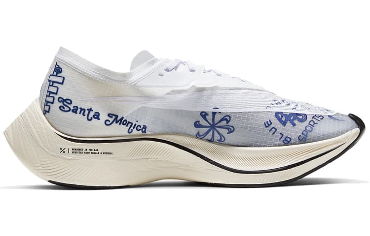 Nike ZoomX Vaporfly Next% Blue Ribbon Sports White 4
