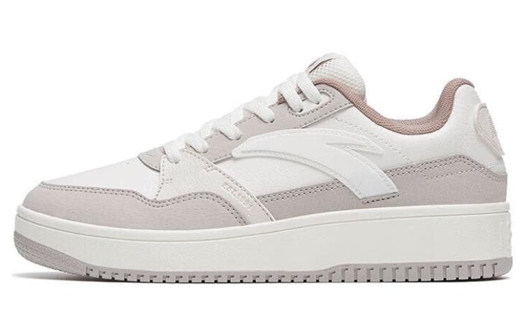 Anta 982GZ Slip-Resistant Cushioning Wear-Resistant Low-Top Skateboard Shoes Women's White Gray 2