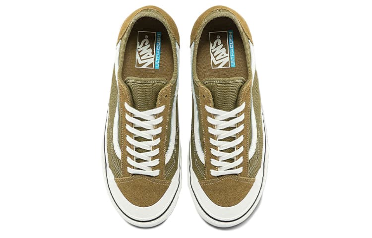 Vans Style 36 Lightweight Wear Resistant Low Top Casual Skate Shoes Unisex Military Green 6