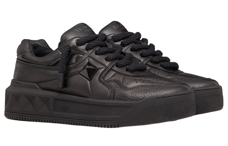 Valentino One Stud XL Low 'Black' 4