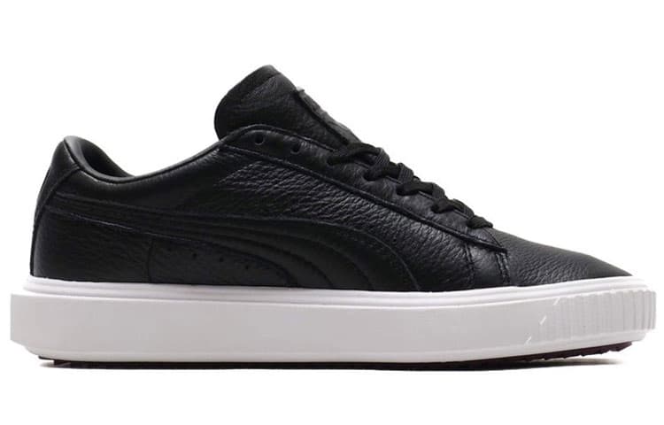 PUMA Unisex Breaker Leather Sneakers Black 4
