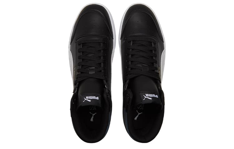 PUMA Unisex Shuffle Mid Top Sneakers Black/White 5