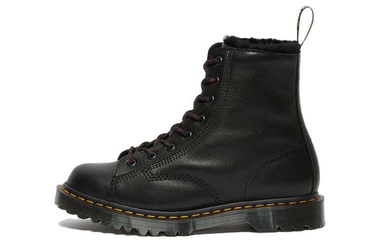 Dr.Martens Barton Shearling Lined Leather Ankle Boots 'Black' Women's