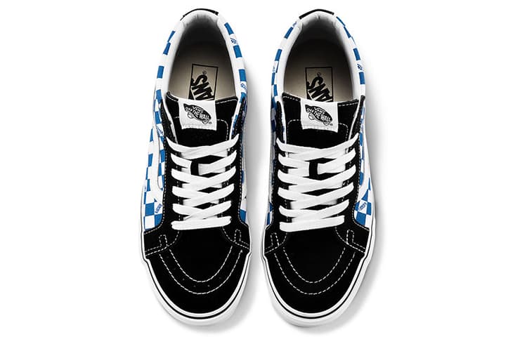 Vans Sk8 mid Checkerboard Blue/White 6