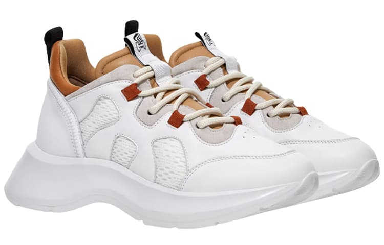 HOGAN H585 Wear-Resistant Low-Top Casual Shoes Women's White 6