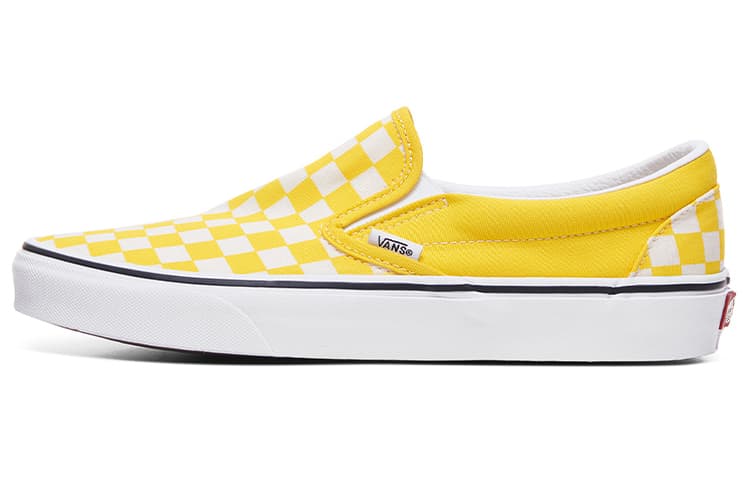 Vans Classic Slip On 'Checkerboard   Cyber Yellow' 2