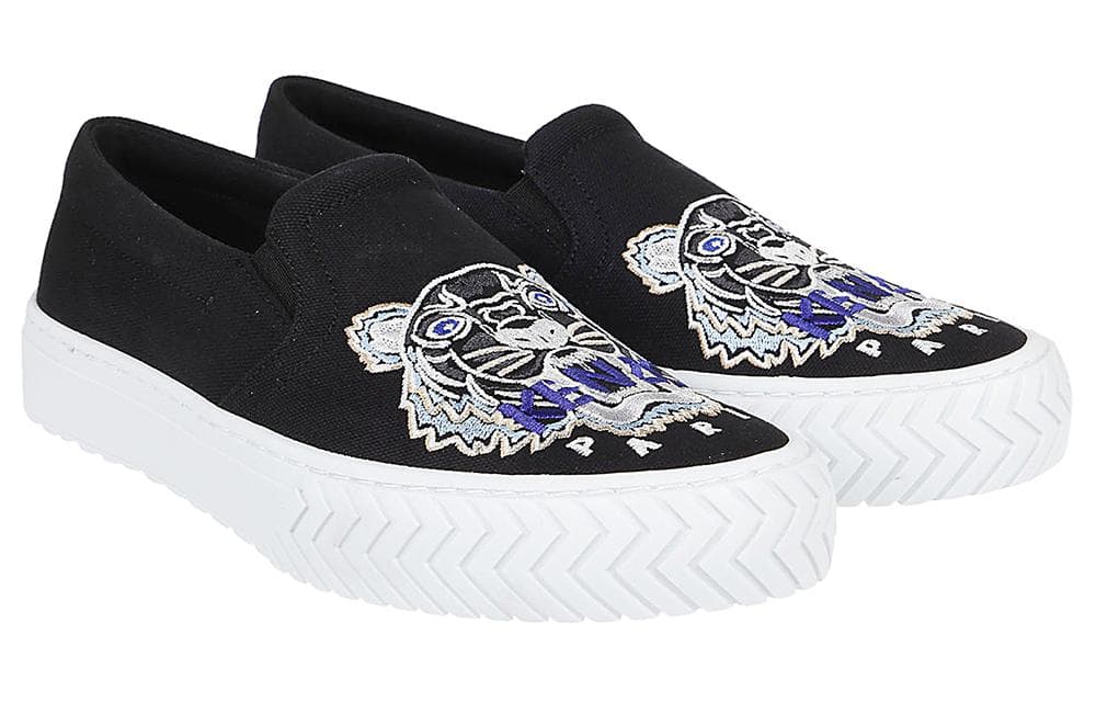 KENZO Takumi Takada Low Top Stylish Skateboarding Shoes Men's White Black 6