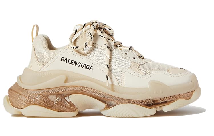 Balenciaga Triple S Clear Sole Beige Women's 4