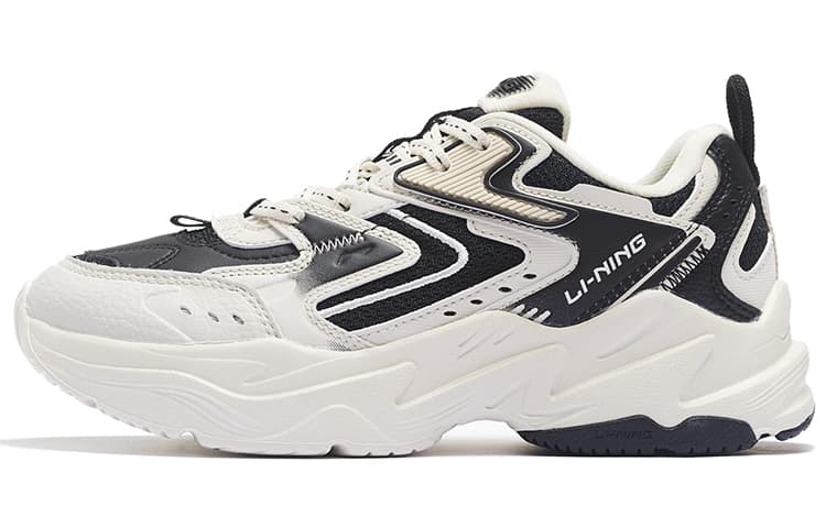 LiNing Spacetime Cushioning Low-Top Sports Casual Shoes Women's White Black