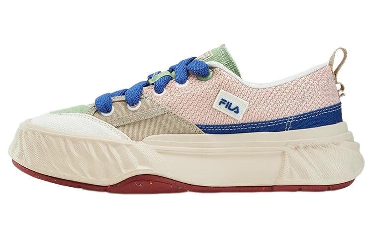 FILA Fosso Slip-Resistant Low-Top Canvas Shoes Women's Pink Green