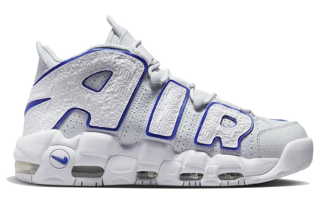 Nike Air More Uptempo Embossed White Royal Blue 4