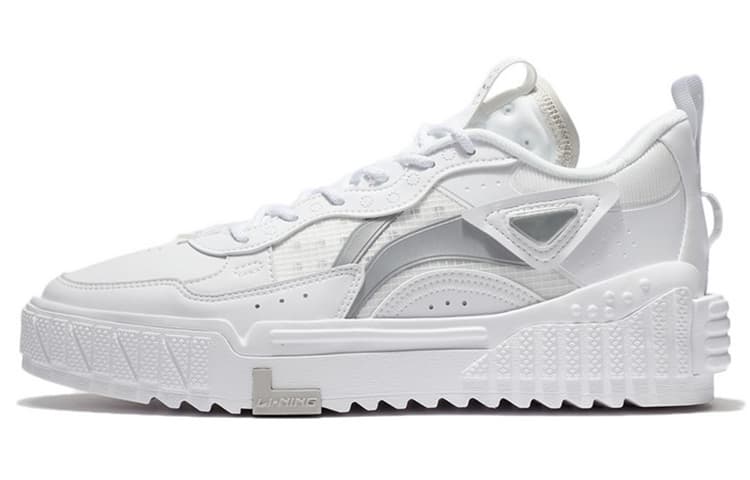 LINING Skateboard Shoes Men Low-Top Standard White 2