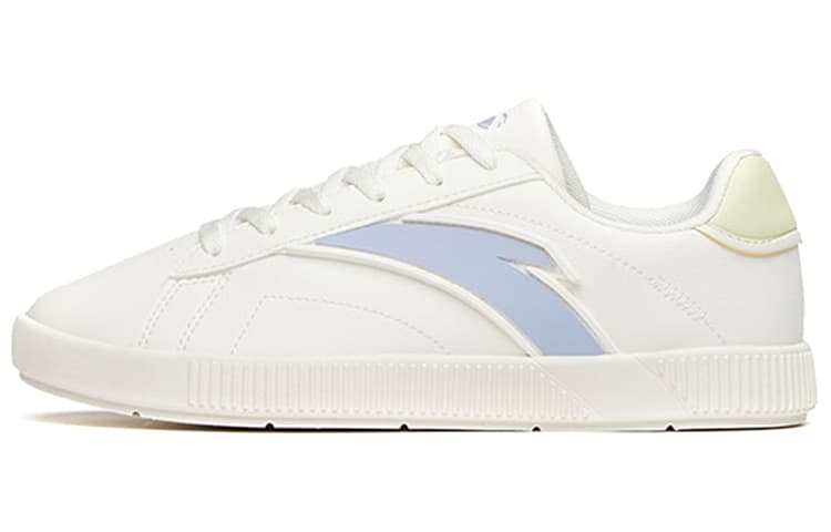 Anta Life Collection Anti-Slip Wear-Resistant Low-Top Skateboard Shoes Women's White Purple Green 2