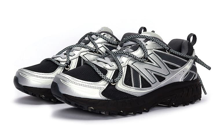 New Balance NB 410 Cushioning Low Top Running Shoes Unisex Black Silver 6