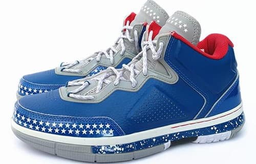 LiNing WOW 1 Way Of Wade Old Soldier Mid-Top Basketball Shoes Men's Blue White 5