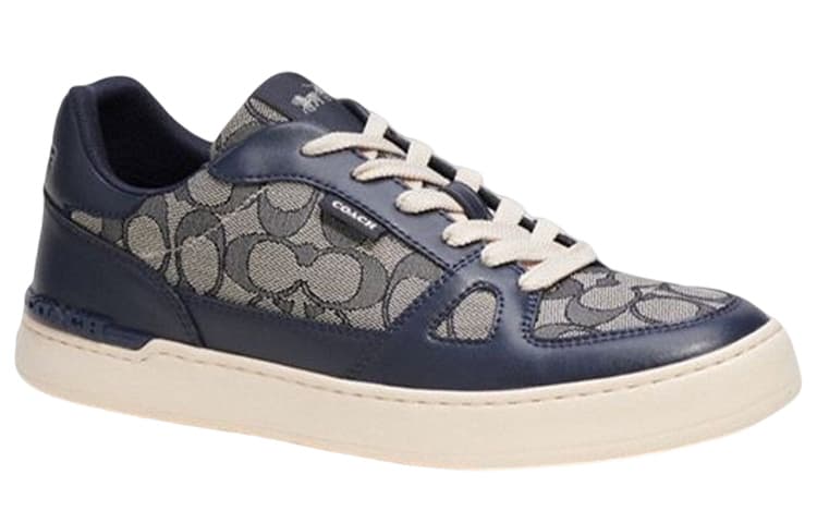 COACH Clip Stylish Skateboarding Shoes Men's Blue Gray 5
