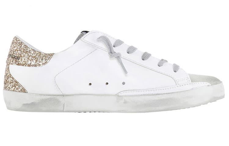 Golden Goose Super-Star Low-Top Stylish Skateboarding Shoes Women's White Old-fashioned 4