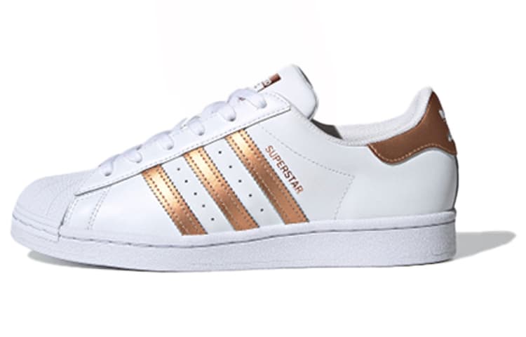 Adidas Originals Superstar White Copper Metallic Women's