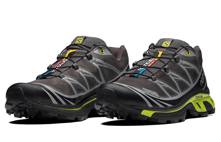 SALOMON XT 6 'Brown Neon Green' 6