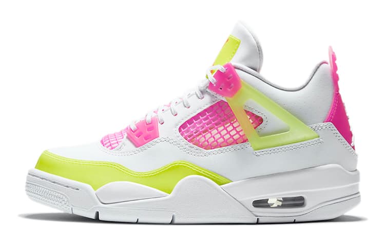 Jordan 4 Retro White Lemon Pink GS