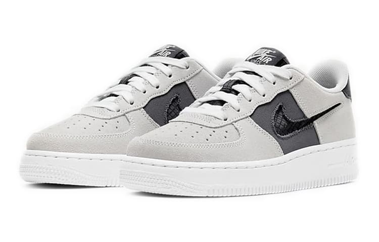Nike Air Force 1 Low White Iron Grey GS 5