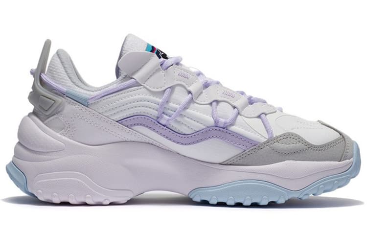 LiNing Aurora WindWalker V2 Cushioning Low-Top Sports Casual Shoes Women's White Gray 3