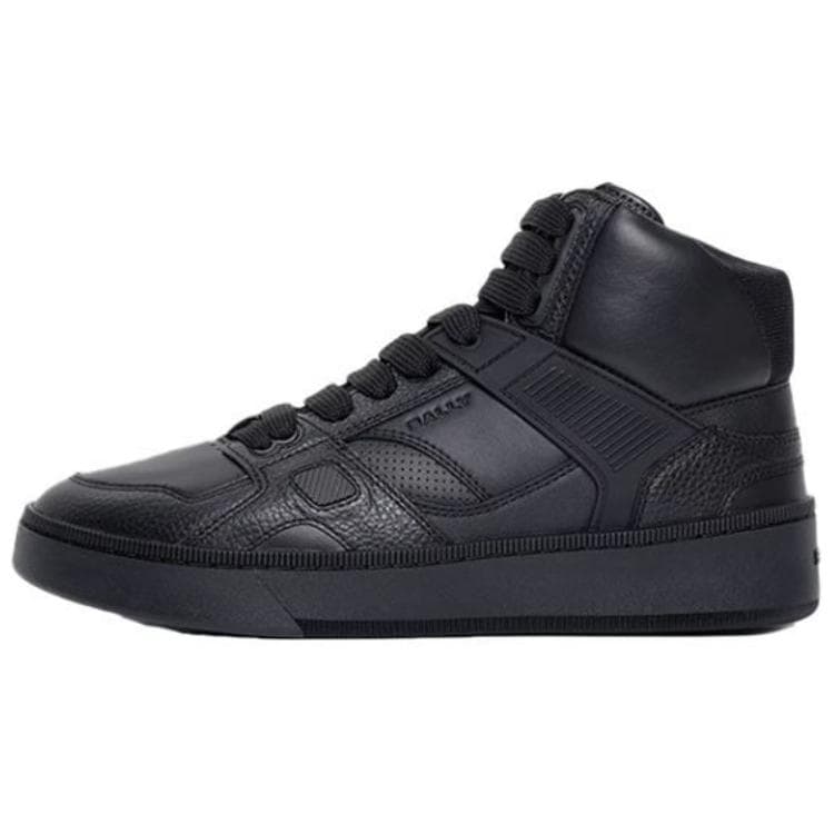 BALLY High-Top Skateboard Shoes Men's Black 2