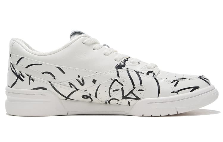 DFT LiNing Wade Collection Cushioning Anti-Slip And Wear-Resistant Low-Top Vintage Basketball Shoes White Black 4
