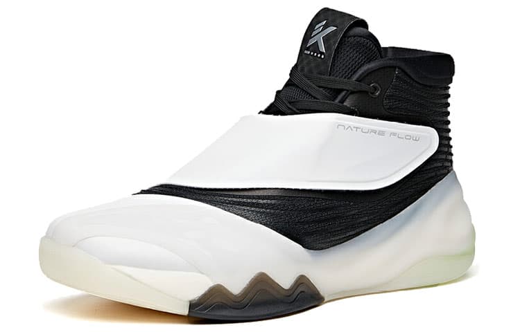 Anta KT6 'Flying White' Cushioning Anti-Slip And Wear-Resistant High-Top Basketball Shoes White Black 3