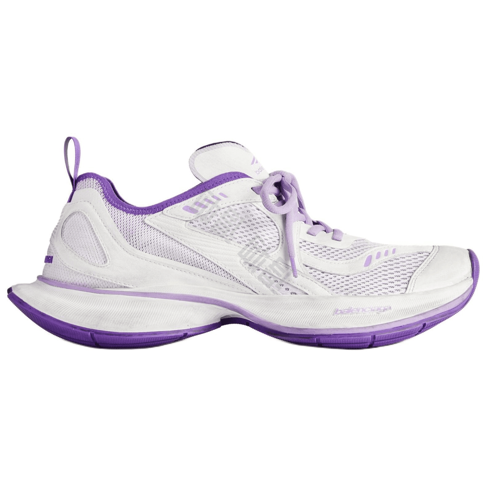 Balenciaga Circuit Round Toe Lace-Up Low-Top Casual Shoes Women's Purple 4
