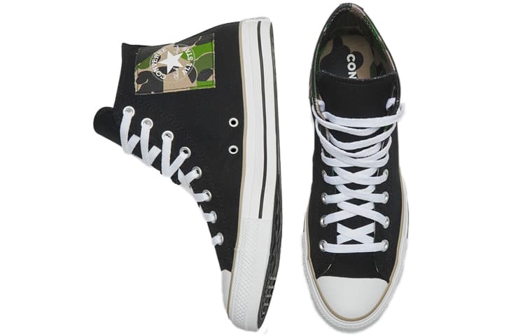 Converse Chuck Taylor All Star 'Black White Camo Patch' 6