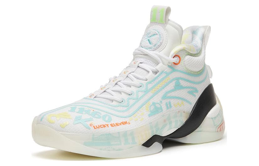 ANTA KT7 Pro Basketball Shoes Men High-Top Blue White/Black 4