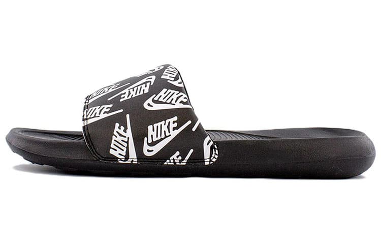 Nike Victori One Slide 'Repeat Logo Black White'
