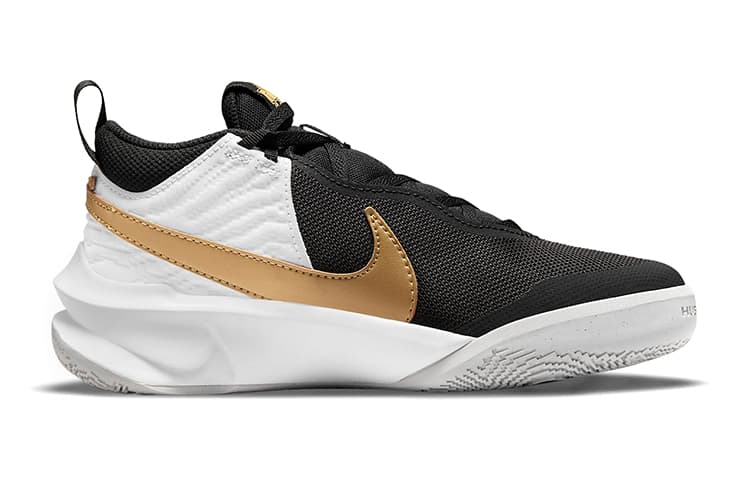 Nike Team Hustle D 10 Black Metallic Gold GS 3