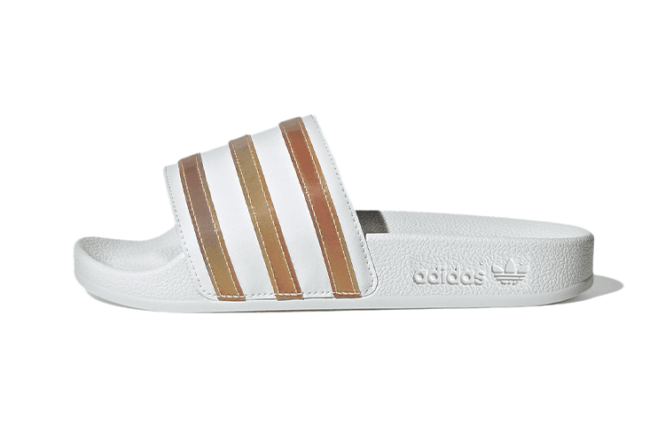 Adilette Adidas Originals Slide J 'White Multi Color' 2