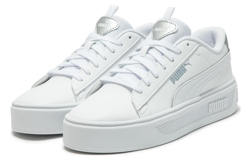PUMA SmashPlatform V3 Pop Up Metallics 'White' Women's 6