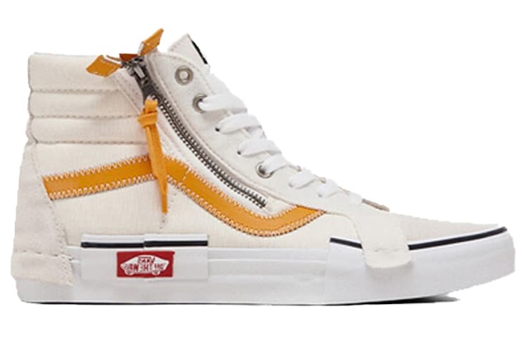 Vans SK8 HI Shoes White/Yellow 3