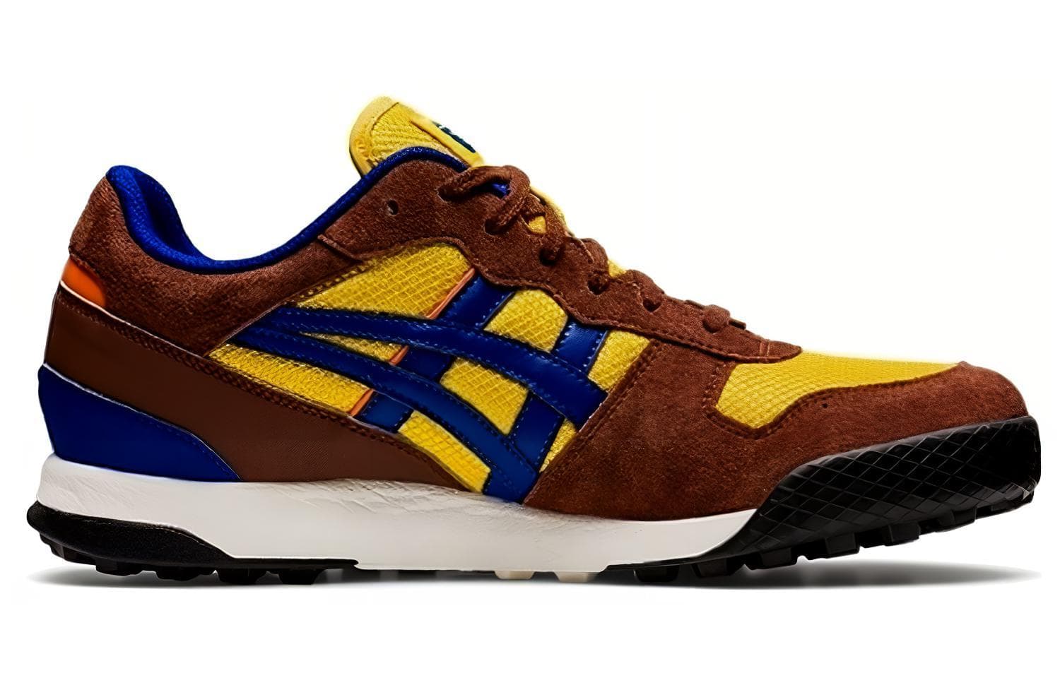 Onitsuka Tiger Horizonia Shoes 'Brown Chrome Yellow Prussian Blue' 4