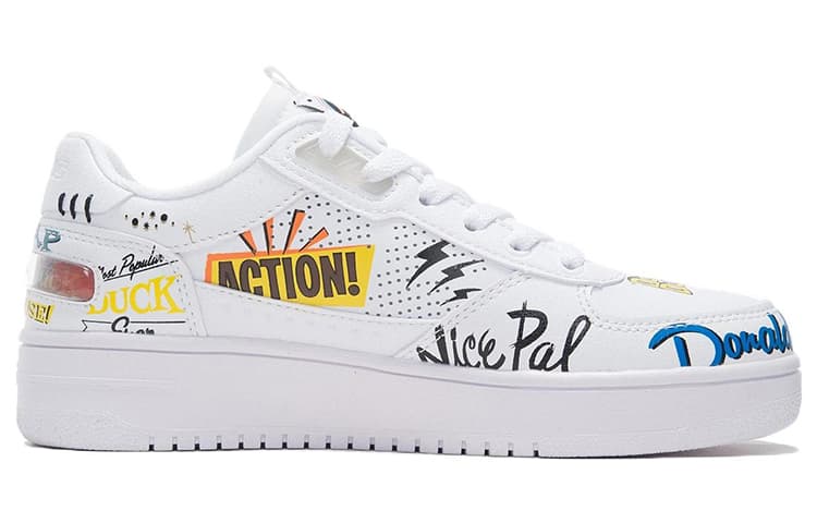 LINING Classic Skateboarding X Disney 'White Yellow' Women's 3