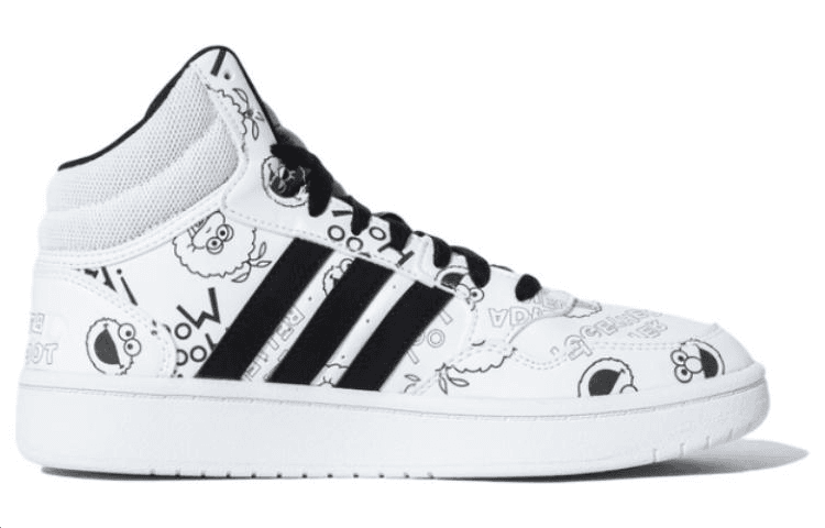 Neo Sesame Street X Women's Adidas Neo Hoops 3.0 Mid 'Woo Hoo!' 3