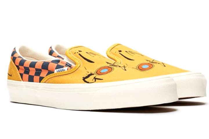 Vans Slip On Ralph Steadman Checkerboard Orange 3