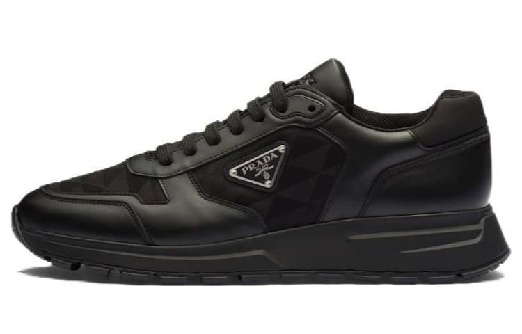 PRADA Leather And Re-Nylon 'Black' 2